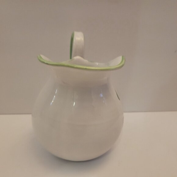 Vintage Italian Art Pottery Pitcher With Sheep & Tree Design - Picture 5 of 9